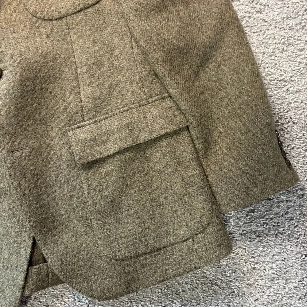 NEW J. Crew Harris Tweed Wool Blazer Herringbone Suit Jacket Men’s 38R